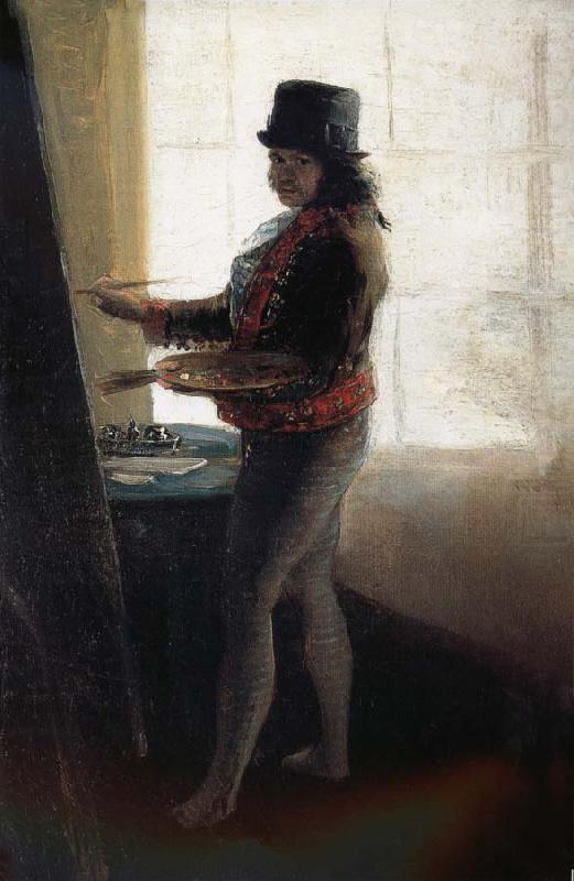 Francisco Goya Self-portrait in the Studio china oil painting image
